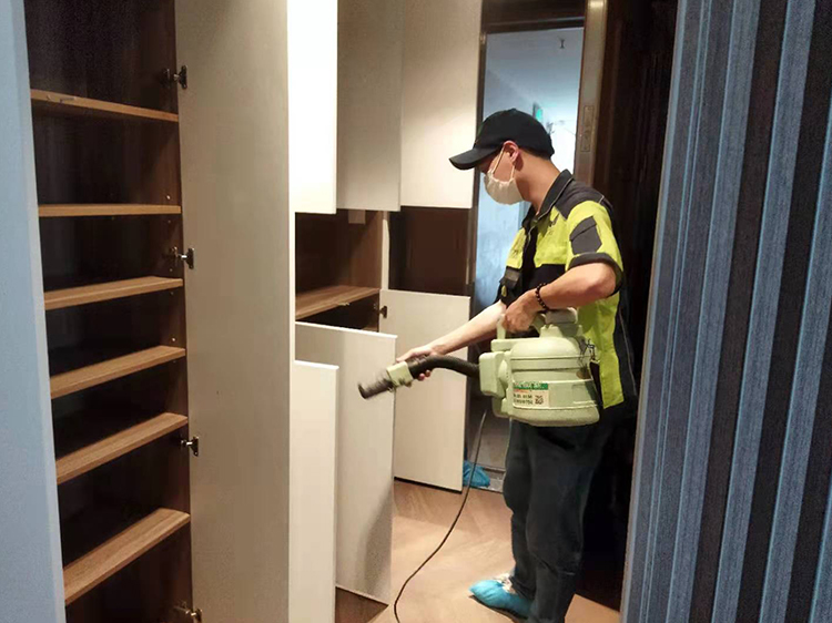 武漢除甲醛案例：江夏富麗豪庭小區(qū)室內(nèi)甲醛治理