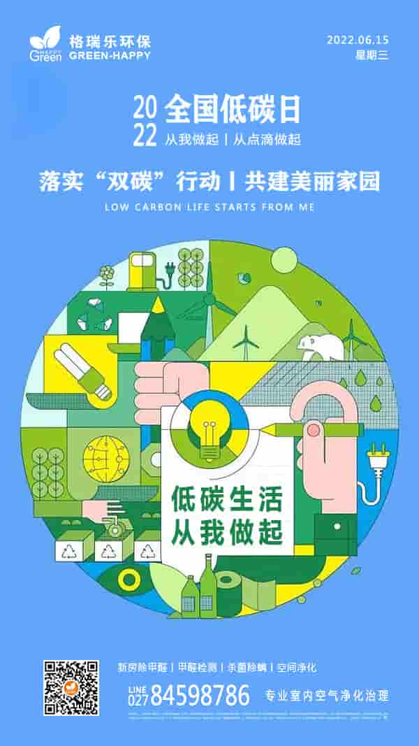 全國低碳日,雙碳行動,美好家園,低碳生活,守護(hù)環(huán)境,去除室內(nèi)污染