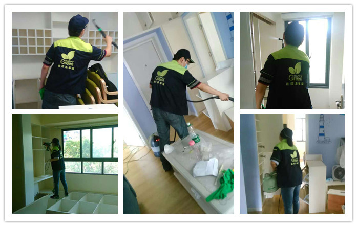 玫瑰街業(yè)主新房除甲醛施工現(xiàn)場(chǎng)