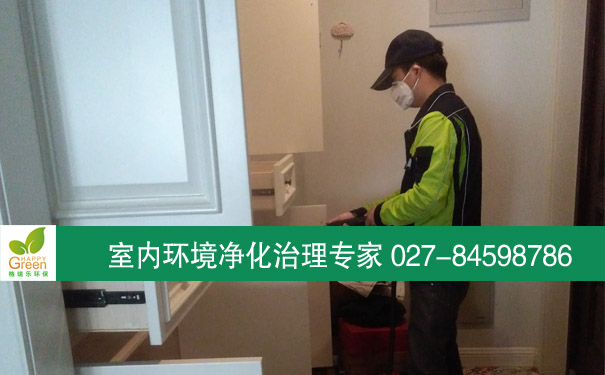 江岸后湖石橋花園新房除甲醛現(xiàn)場