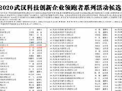 格瑞樂入圍2020武漢科技創(chuàng)新企業(yè)領(lǐng)跑者活動(dòng)