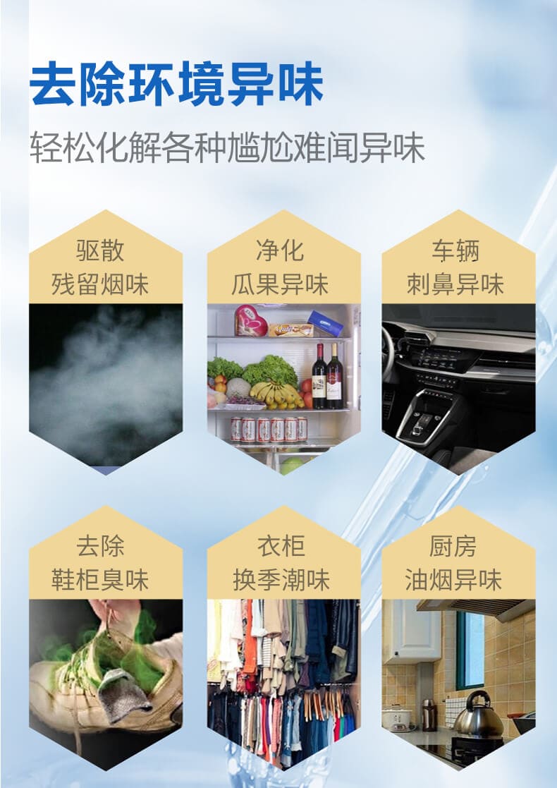 去除環(huán)境異味，輕松化解各種尷尬難聞異味